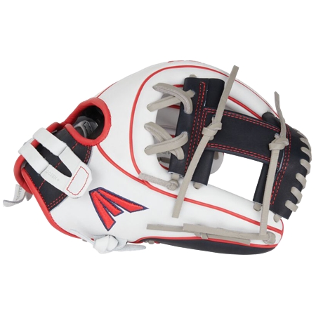 EASTON(イーストン) 野球 グローブ プロフェッショナルコレクション カラースプラッシュ 11.75インチ ファストピッチ内野グローブ、ホワイト/ネイビー/レッド、右投げ