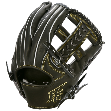 HiGOLD(ハイゴールド) 野球 グローブ 硬式 三塁手・オールポジション　ブラック　技極　WKG3095　右投げ