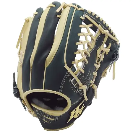 HiGOLD(ハイゴールド) 野球 グローブ 硬/軟式　外野手　ダークグリーン×ベージュ　真極　　MKG-2038