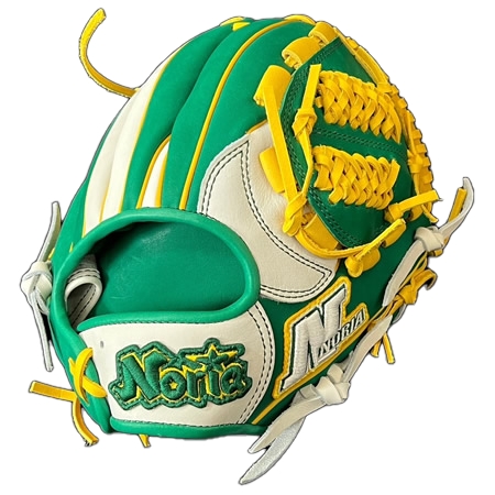 NORIA(ノリア) 野球 グローブ 軟式オーダーグラブ NGK-150-CS-WGE-00
サード用 右投げ ホワイト×グリーン×イエロー
