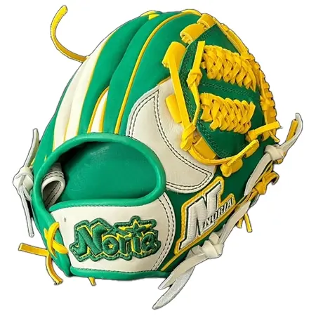 NORIA(ノリア) 野球 グローブ 軟式オーダーグラブ NGK-150-CS-WGE-00
サード用 右投げ ホワイト×グリーン×イエロー