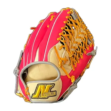 NORIA(ノリア) 野球 グローブ 軟式オーダーグラブ NGK-170-CS-CP
アウトフィルダー用 右投げ クリーム×ピンク×タン
