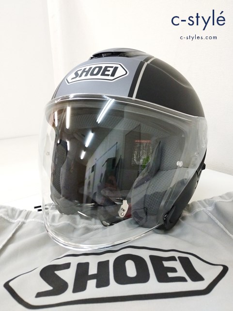 SHOEI ショウエイ ヘルメット M・57cm ブラック×グレー J-Cruise CORSO 製造年月日 2017/09/20