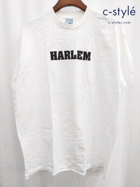 STUSSY ステューシー Tシャツ XL ホワイト プリント HARLEM 1181307000067