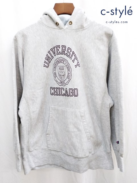 Champion チャンピオン パーカー XL グレー 80s Reverse Weave Sweat Parka UNIVERSITY OF CHICAGO