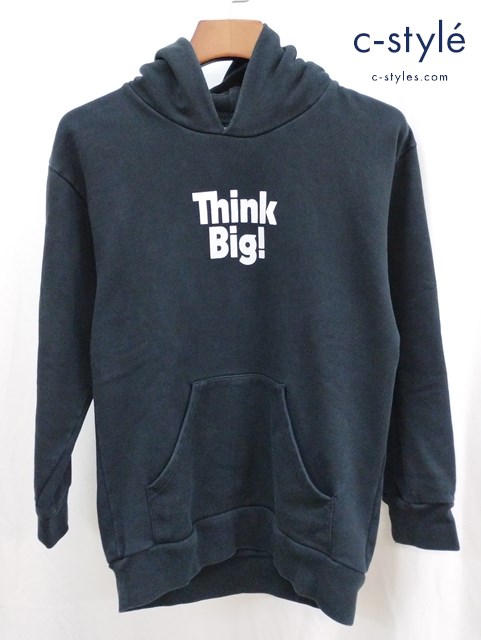 BALENCIAGA バレンシアガ パーカー 10 ブラック Think Big! プリント プルオーバー