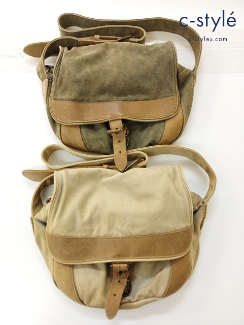 L.L.Bean エルエルビーン ショルダーバッグ カーキ ベージュ 計2点