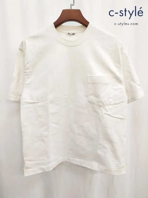 AURALEE オーラリー 半袖Tシャツ 3 ホワイト A9STO1SU コットン100%