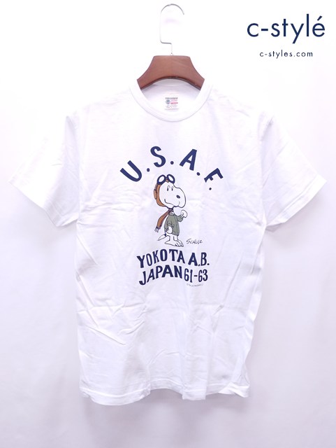 BUZZ RICKSON’S バズリクソンズ Tシャツ L ホワイト USA製 スヌーピー