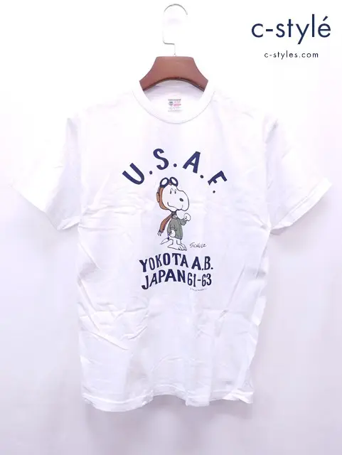 BUZZ RICKSON’S バズリクソンズ Tシャツ L ホワイト USA製 スヌーピー