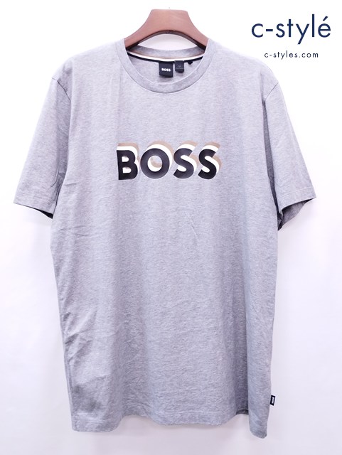 HUGO BOSS ヒューゴボス Tシャツ XXXL グレー 半袖 10247153
