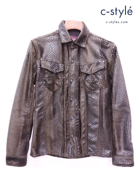 TORNADO MART トルネードマート ジャケット M ブラウン パイソン TBL-2503