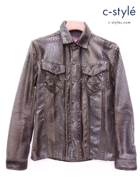 TORNADO MART トルネードマート ジャケット M ブラウン パイソン TBL-2503