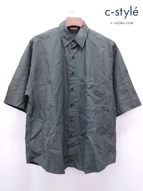 AURALEE オーラリー 半袖シャツ 4 カーキ A8SS03TN