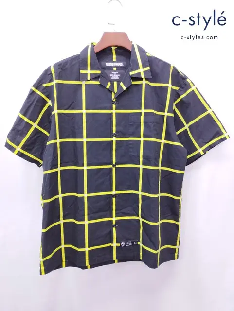 NEIGHBORHOOD ネイバーフッド 半袖シャツ XL ブラック×イエロー