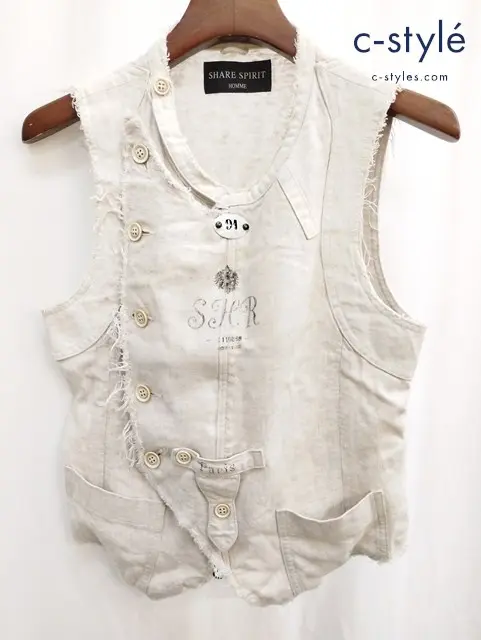 SHARE SPIRIT HOMME シェアスピリットオム ベスト アイボリー系