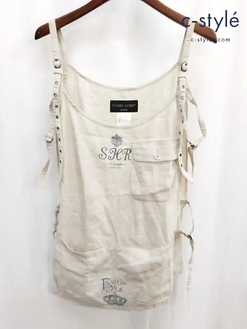 SHARE SPIRIT HOMME シェアスピリットオム トップス M アイボリー系 HFS1430 ベスト