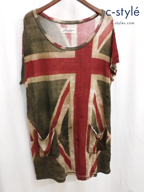 SHARE SPIRIT シェアスピリット ワンピース 36 マルチカラー KS1530 ユニオンジャック レディース