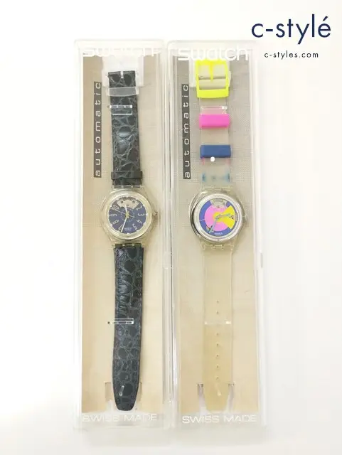Swatch スウォッチ 腕時計 クリア クリア×ネイビー SAK104 SAK109 自動巻き