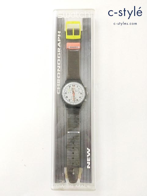 Swatch スウォッチ 腕時計 ブラック SCB105 クロノグラフ クォーツ