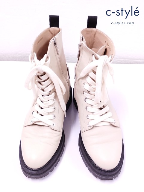 Sergio Rossi セルジオロッシ ショートブーツ 38 ベージュ レディース