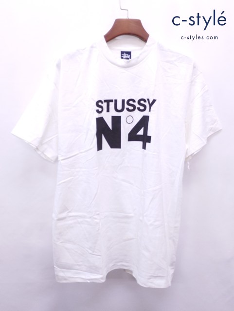 STUSSY ステューシー Tシャツ XL ホワイト N°4 綿100％