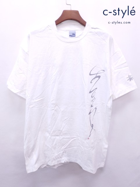 STUSSY ステューシー Tシャツ XL ホワイト すてゅうしい 綿100％