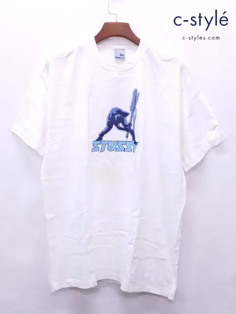 STUSSY ステューシー Tシャツ XL ホワイト CLASH 綿100％