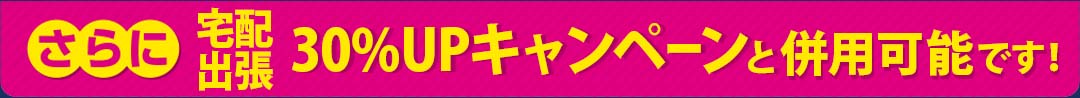 さらに30%キャンペーンと併用可能です！
